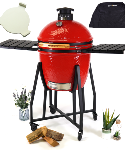 Kamado X Midi BBQ Bundle Red