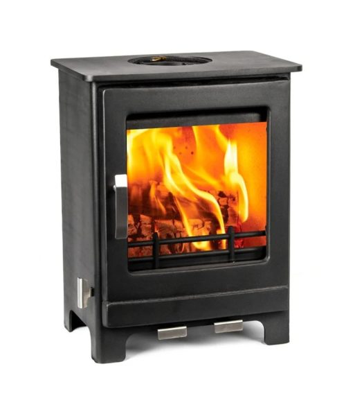 Mazona Ripley 4kW Multifuel Woodburning Stove, Freestanding, Eco Design Approved, Defra Approved